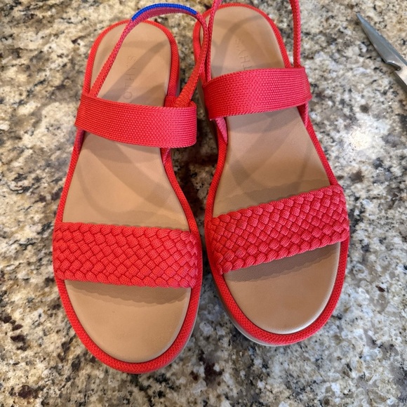 Rothy's Red Sandals - Picture 1 of 8